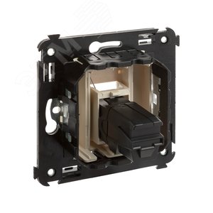 Avanti USB 3.0 розетка одинарная в стену, тип А-А, Ванильная дымка - фото 4