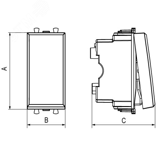 Диммер кнопочный модульный для LED ламп, Avanti, ванильная дымка, 1 модуль - фото 6