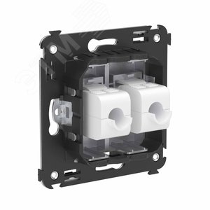 Avanti Компьютерная розетка RJ-45 без шторки в стену, кат.6 двойная,  Закаленная сталь - фото 3