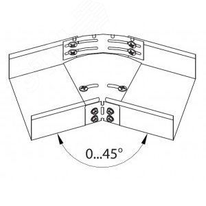 Угол СРО 0-44 градусов горизонтальный изменяемый 150х80 мм горячеоцинкованный - фото 3