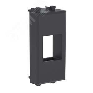 Адаптер без шторки для Keystone Avanti Черный матовый 1 модуль - фото 2