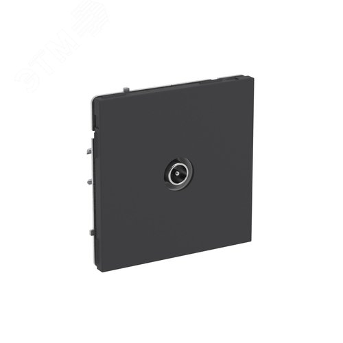 Розетка TV проходная, KANT, черный уголь - фото 2