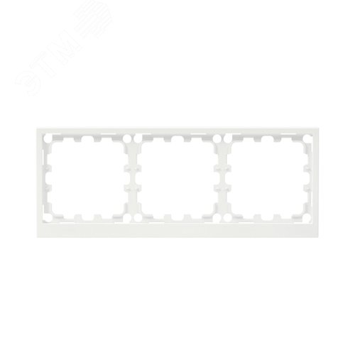 Изображение товара Рамка на 3 поста, KANT, белая магнолия (шт)
