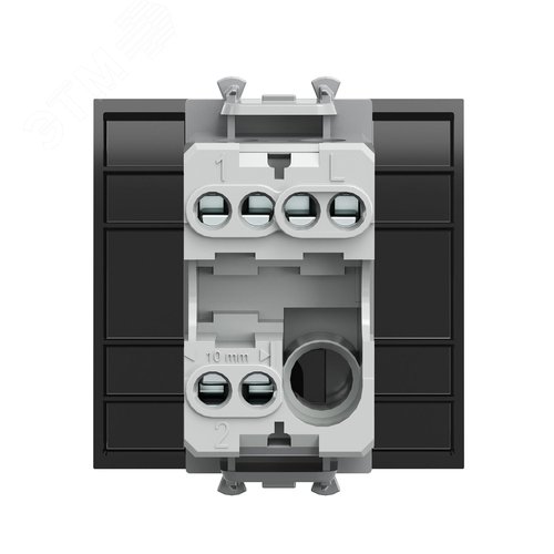 Avanti Переключатель ''Черный квадрат'', 16A, 2 модульный - фото 3