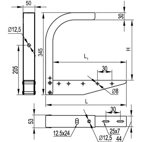 Трансформатор тока CT50 800A, класс 0.5, 10ВА - фото 2