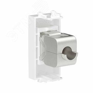 Avanti Компьютерная розетка RJ-45 без шторки      модульная кат.6A экранированная Белое облако 1    модуль - фото 3