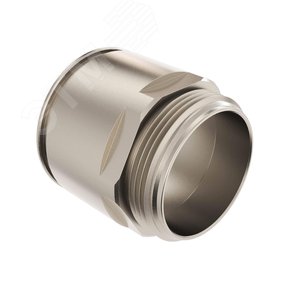 Муфта труба-коробка D=50мм IP66/IP67 М50х1.5 никелированная латунь - фото 3