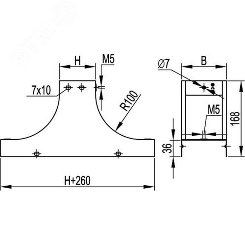Трансформатор тока CT165 5000A, класс 0.5, 30ВА - фото 2