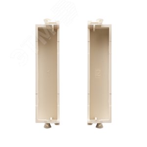 Комплект модульных заглушек, Avanti, ванильная дымка, 0,5 модуля 2 штуки - фото 3