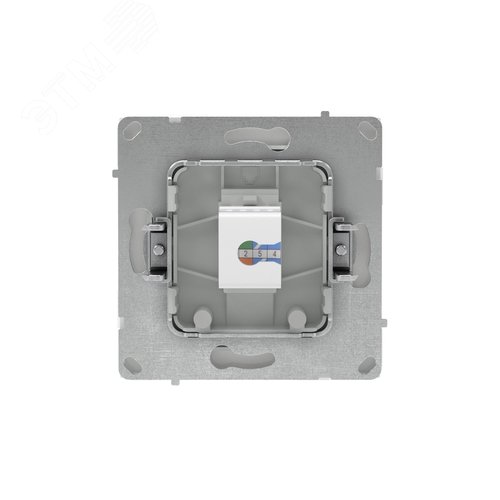 Компьютерная розетка RJ-45 без шторки, кат.6А одинарная,KANT, белая магнолия - фото 3