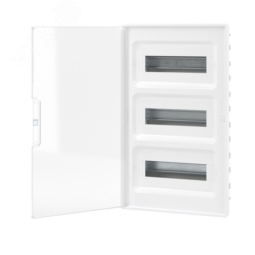 Щиток 36 мод встраиваемый для полых стен Фрейм (FRAME), белый, с прозрачной дверцей, с 4 шинами PEN (2шт на 8 отв. и 2шт на 10 отв.) - фото 3