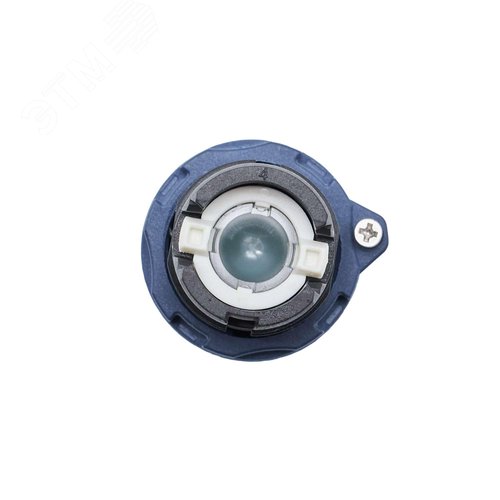 Кнопка плоская прозрачная без фиксации, зеленая, алюминий - фото 4