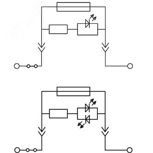 Клемма для предохранителя, зажим push-in, 2 точки подключения, 4 кв.мм, серая - фото 3