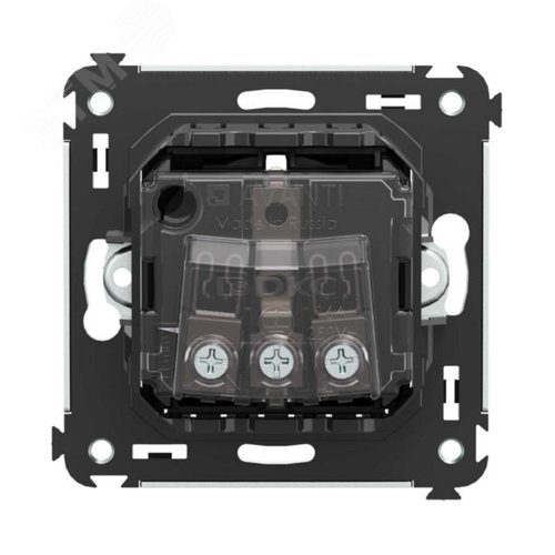 Avanti Розетка в стену, 2P+E, с з/ш, Черный       матовый - фото 3