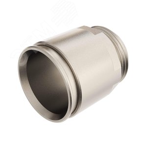 Муфта труба-коробка диаметр 32мм IP66/IP67 М32х1.5 никелированная латунь - фото 2