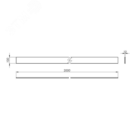 Изолятор опорный глухой, 2000мм, 1шт - фото 5