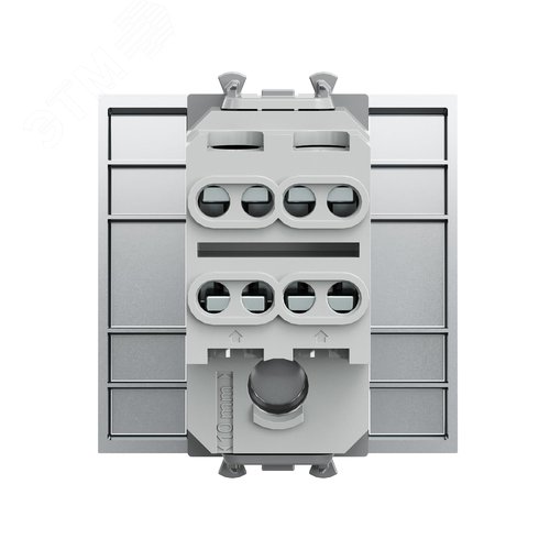 Инвертор одноклавишный модульный, Avanti, закаленная сталь, 2 модуля - фото 3