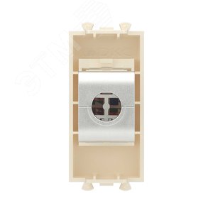 Avanti Компьютерная розетка RJ-45 без шторки модульная, кат.5е экранированная,  Ванильная дымка, 1 модуль - фото 4