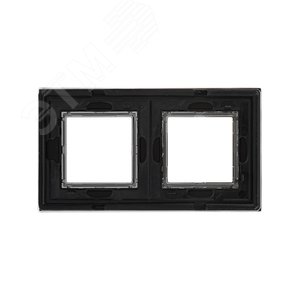 Рамка из натурального стекла, ''Avanti'', черная, 4 модуля 4402824 DKC - 4