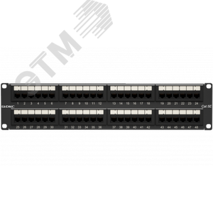 Патч-панель 192UCAT5E 48 портов RJ45 неэкранированная (RN5PPU242)