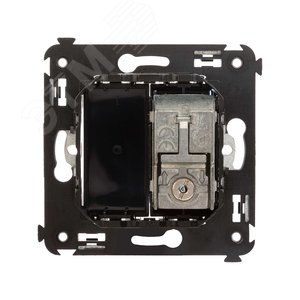 Avanti Розетка TV в стену, проходная, ''Черный квадрат'' - фото 3