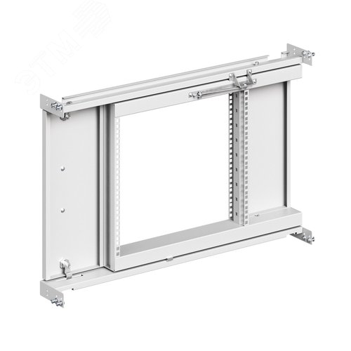 Рама поворотная частичная, центрированная 6U для 19 оборудования для корпусов CQE & CQE N, ВхШ 400х1000 мм - фото 2
