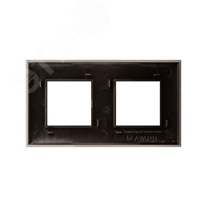 Avanti Рамка ARTLEBEDEV, , Серый жемчуг, 4 модуля - фото 3