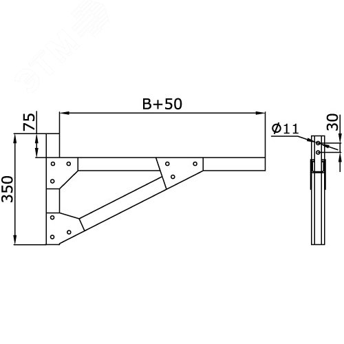 Трансформатор тока CT50 1000A, класс 0.2, 10ВА - фото 2