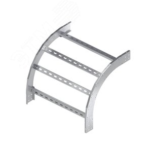 Угол лестничный вертикальный внешний 90 градусов 100х500 R600 горячеоцинкованный - фото 1