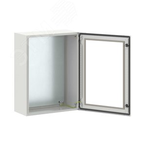 Щит монтажный ЩМП 800x600x300 мм STE с М/П с прозрачной дверью - фото 1