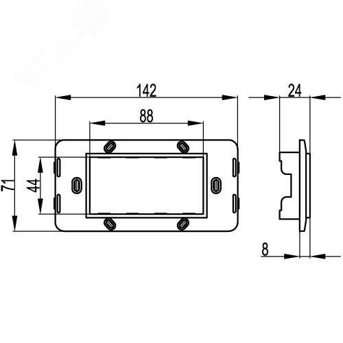 BRAVA Каркас 4 поста 4 модуля белый - фото 2