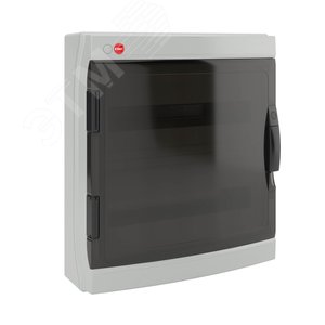 Щит распределительный навесной ЩРн-П-36 (2х18) IP65 пластиковый прозрачная дверь серый