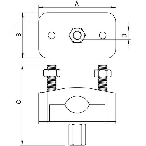 Держатель универсальный изолированного токоотвода - фото 2