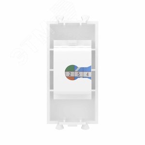 Avanti Телефонная розетка RJ-12 без шторки модульная, Белое облако, 1 модуль - фото 4