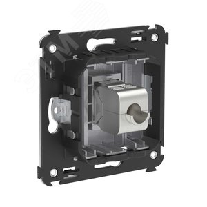 Avanti Компьютерная розетка RJ-45 без шторки в стену, кат.5e одинарная экранированная,  Закаленная сталь - фото 3