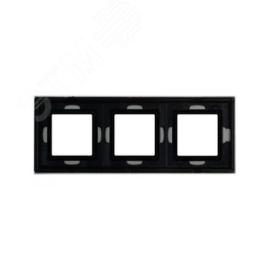 Рамка из натурального стекла, ''Avanti'', светло-серая, 6 модулей - фото 3