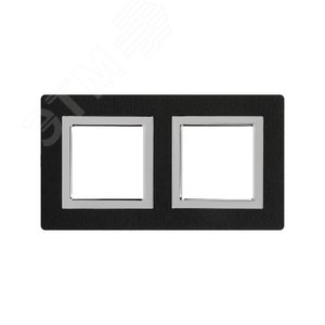 Рамка из алюминия, ''Avanti'', черная, 4 модуля