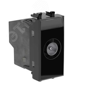 Avanti Розетка TV оконечная модульная,  Черный квадрат, 1 модуль - фото 2