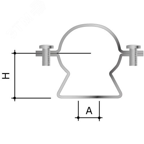 Хомут стальной 32-1мм оцинкованная сталь - фото 3