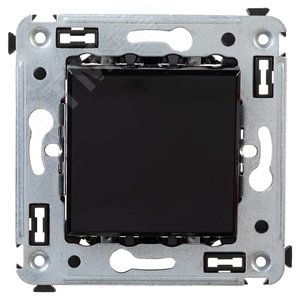 Изображение товара Avanti Инвертор одноклавишный в стену Черный квадрат (Переключатель сх.7) (шт)