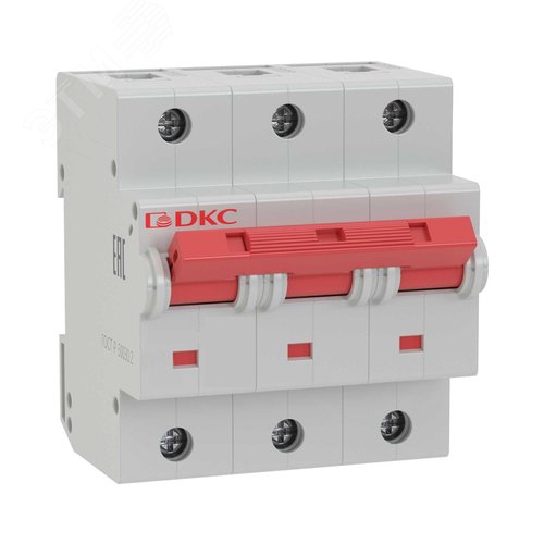 Выключатель автоматический модульный YON MD125 3P 100А C 20kA - фото 1