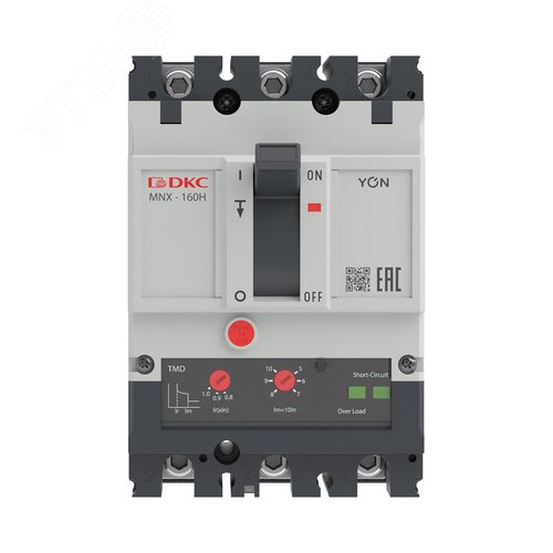 Выключатель автоматический YON pro MNX160H 3P 160 A 150 kA при AC415V расцепитель TMD - фото 2