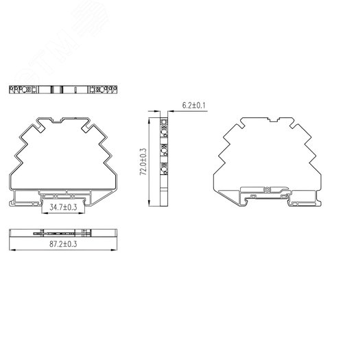 Преобразователь сигнала DSI, 6,2 мм 1 вход 0…20 мА, 1 выход 0…20 мА - фото 2