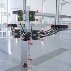 Стойка монтажная усиленная горячеоцинкованная H1000 мм комплект - фото 1