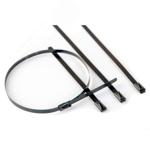 Хомут 7.9x450. Сталь ANSI 316. С EP покрытием - фото 1