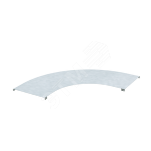 Крышка на угол 90 градусов основание 1000мм R=660мм горячеоцинкованная - фото 1