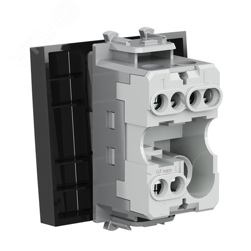 Avanti Переключатель ''Черный квадрат'', 16A, 2 модульный - фото 4