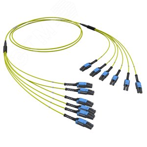 Изображение товара Сборка оптическая разветвительная 12ОВ 9/125 OS2. 6хLC-UPC Dupleх Uniboot/6хLC-UPC Dupleх Uniboot. 10м (предустановленная конфигурация: тип полярности - прямая (Tх-Rх)) (шт)