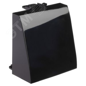 Вывод кабеля модульный, Avanti, черный квадрат, 2 модуля - фото 2