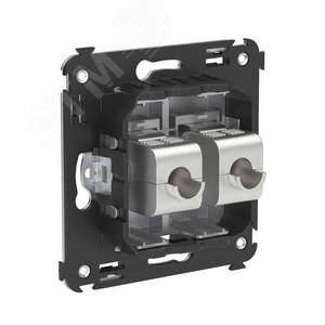 Avanti Компьютерная розетка RJ-45 без шторки в стену, кат.6 двойная экранированная,  Закаленная сталь - фото 3